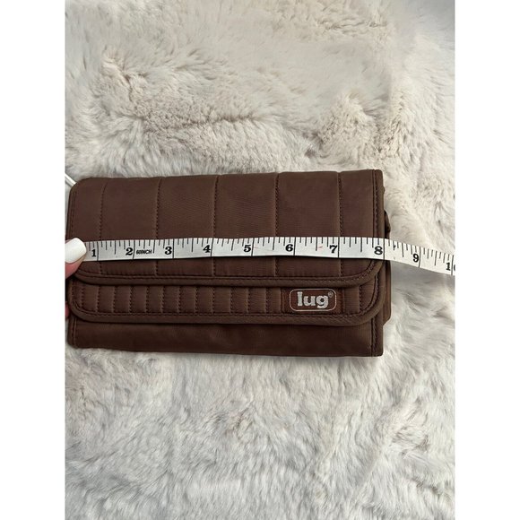 lug Bags Lug Brown Quilted Nylon Zip Wallet According Wallet Travel